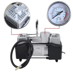 כבד החובה נייד משאבת אוויר אוטומטי 12v צמיג Inflator לרכב משאית Suv אופניים ומתנפחים אחרים