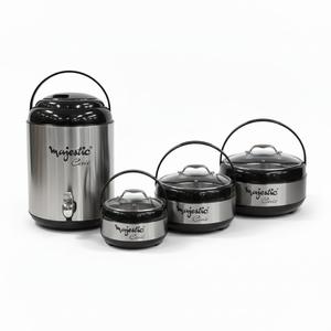 Civic - Juego de Recipientes Térmicos para Alimentos y Bebidas, con Aislamiento de PP, Doble Pared, Dispensador de Bebidas con Tapa, Moderno, para Fiestas - Product Image 3