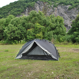 <span class=keywords><strong>Tenda</strong></span> da campeggio ultraleggera da esterno per 2 CXZ-224 doppi strati in bianco <span class=keywords><strong>e</strong></span> nero resistente - Product Image 4