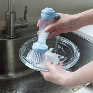 Экологически чистые чистящие средства, щетка для посуды со съемным дозатором для мыла, кисть для ладони