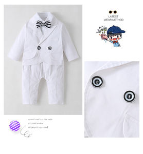 URE-vestido de <span class=keywords><strong>bautizo</strong></span> blanco, edredones, utfits o entleman - Product Image 2