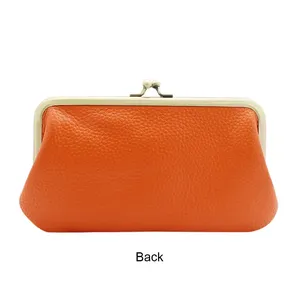 Portefeuilles AndoBag pour femmes, en cuir de vache véritable, porte-monnaie, porte-cartes, mode décontractée, fermeture à pression, portefeuille pour téléphone 1516 - Product Image 3