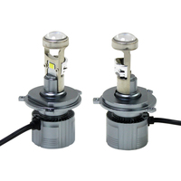 Super lumineux 46w/ampoule LED projecteur phare lentille Mini H4 H7 H11 4600LM 6000k voiture Bi LED phare projecteur lentille