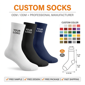 <span class=keywords><strong>Chaussettes</strong></span> personnalisées imprimées et brodées en coton respirant antidérapantes - Broderie de logo en petite série, commande faible, <span class=keywords><strong>chaussettes</strong></span> d'exercice <span class=keywords><strong>DIY</strong></span> - Product Image 1