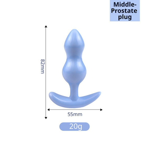 Juego de 3 Tapones Anales, Kit de Entrenamiento para Principiantes, Diferentes Tamaños, Juguete Sexual para Adultos, para Hombres, Mujeres y Parejas, Rosa, Amarillo, Azul - Product Image 3
