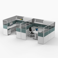 Cloison d'écran de confidentialité poste de travail de bureau Table de bureau centre d'appel meuble modulaire poste de travail de cabine de bureau