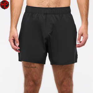 Sports Fitness Training Jogging Gym Workout Shorts Men's <b>Elastic</b> Waist Running Shorts With Phone Pockets - Product Image 1