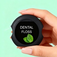 Fibres de bambou écologiques Sans PFAS Menthe Fraise Dent buccale Huile de coco Fil dentaire extensible ciré à l'huile de coco