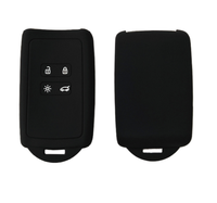Étui de protection en silicone pour clé de voiture intelligente, coque pour Renault Kadjar Koleos Megane Talisman Espace Dacia Duster 4 boutons