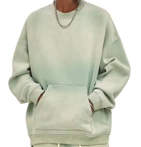 Sudaderas y Hoodies Extra Grandes para Hombre, Estilo Vintage Desgastado con Lavado Ácido, Cuello Redondo, Personalizadas, de Alta Calidad, 400 g/m² - Product Image 3