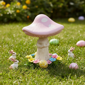 Custom <b>Easter</b> Decoration Blow Molding Mushroom Decoration With LED Lights - Product Image 2
