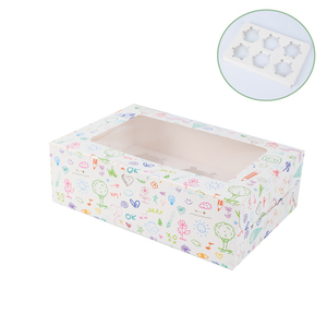 7*7*2.5inch <span class=keywords><strong>cupcake</strong></span> <span class=keywords><strong>Cookie</strong></span> hộp với cửa sổ cá nhân <span class=keywords><strong>cupcake</strong></span> <span class=keywords><strong>container</strong></span> Biscuit điều trị bánh ngọt Hộp bao bì thực phẩm - Product Image 5