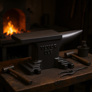 Vevor Enclume en acier moulé de 9 lb à corne unique, outil de forge de blacksmith de qualité industrielle avec base stable, modèle D0100H53PA2 - Product Image 2