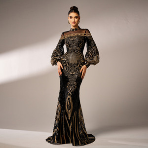 2025 <span class=keywords><strong>vestido</strong></span> de noche largo de cristal de lujo Dubai elegante <span class=keywords><strong>vestido</strong></span> musulmán mujeres <span class=keywords><strong>vestido</strong></span> de <span class=keywords><strong>fiesta</strong></span> de boda - Product Image 5