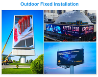 Affichage LED mobile fixe extérieur pour camion Publicité P5 P6 P8 P10 Devil Eye LED Camion Écran LED dynamique Panneau d'affichage mobile