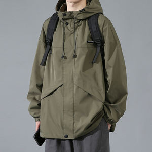 Veste Softshell Homme Respirante Imperméable de Haute Qualité Vente en Gros Fermeture Éclair Résistante à l'Usure Coupe-Vent Extérieur - Product Image 5