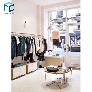 Fashion Boutique Creative Combined Wall Mounted Clothes Display <strong>Rack</strong>, <strong>Cloth</strong> Display <strong>Stand</strong> - Product Image 4