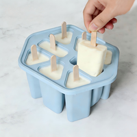 Moule à glace en silicone de qualité alimentaire DIY, écologique, certifié LFGB, pour crème glacée et bâtonnets de glace