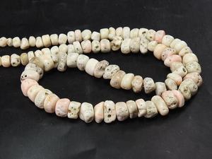 Perles de corail blanc brut polies, brin de 16 pouces, environ 4-8 mm, certifiées par un tiers, grossiste japonais, marque PMEGEMSBEADS, 10 brins - Product Image 5