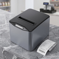 Impresora Térmica de Recibos POS de Alta Velocidad GS-8370 de 80 mm con Cortador Automático, USB, LAN, Impresora para Cocina de Restaurante para Pequeñas Empresas