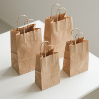 Sacs en papier kraft personnalisés de haute qualité, écologiques, recyclables, style personnalisé avec votre propre logo, aspect élégant