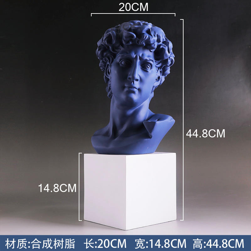 20 cm blue with base