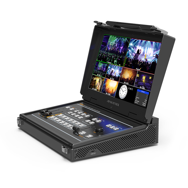 13.3 Inch LCD Monitor with 4*SDI Multi-format Signal Box Video Switcher Streaming