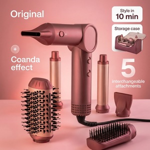 Multi Functional Hair Styler Negative Ion Fast Heating Auto Curling 5 In 1 With Diffuser And Concentrator Nozzles - Product Image 1
