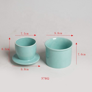Nouvelles idées de produits 2026 Armoires et accessoires pour la maison et la cuisine <span class=keywords><strong>En</strong></span> vente Beurrier français <span class=keywords><strong>en</strong></span> céramique avec couvercle - Product Image 2