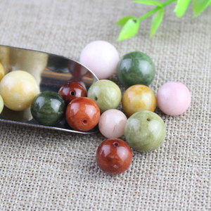 Alashan Jade Round Beads Loose Beads For DIY <b>Bracelet</b> Spacer Jewelry Accessories Everyday Wear Unisex Collectible - Product Image 2