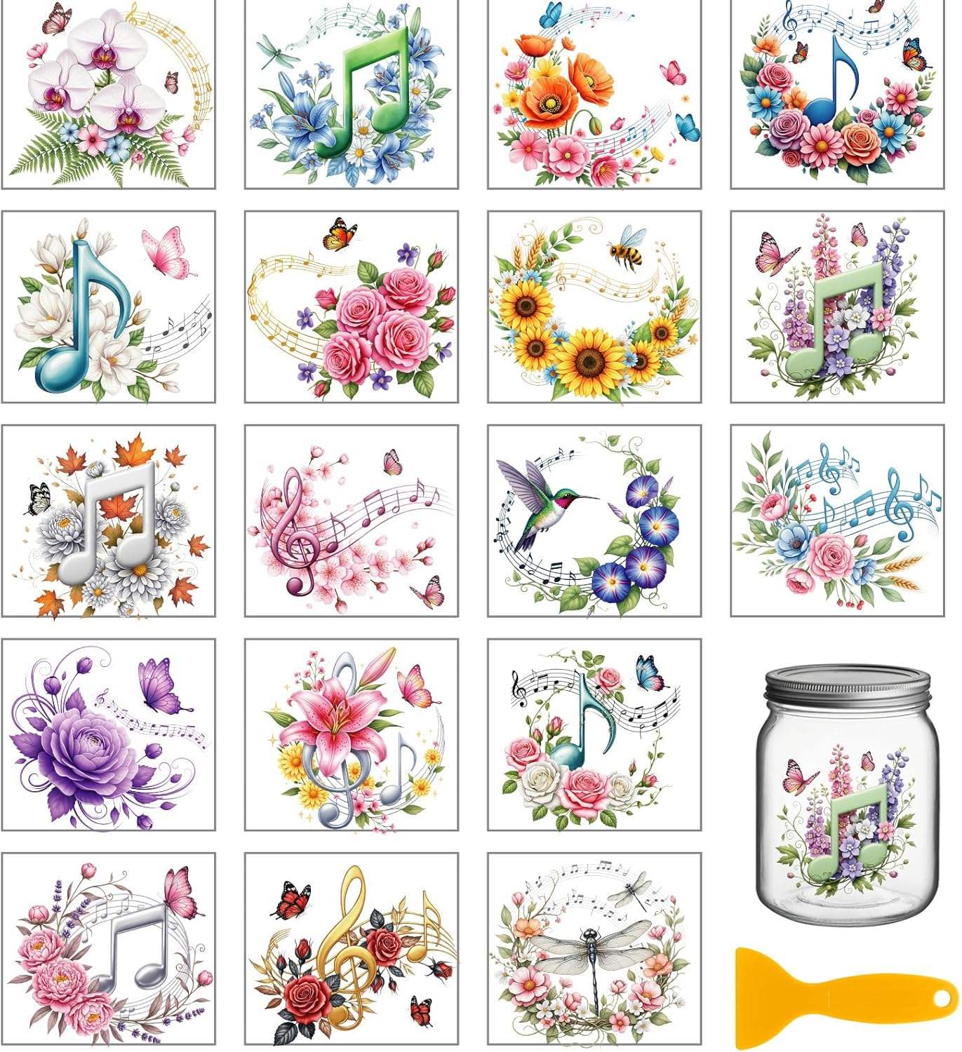 Musical flower notes