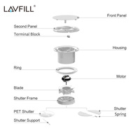 Nouveaux extracteurs de salle de bain design, ventilateurs d'évacuation de cuisine de 4 pouces
