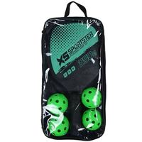 Ensemble de raquettes de pickleball en bois pour sports de plein air transfrontaliers pour l'entraînement 2 raquettes 4 balles