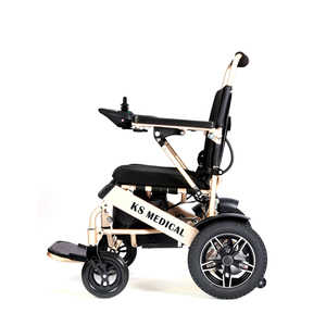 Silla de Ruedas Eléctrica Motorizada para Adultos KSM-601 China Power con Marco de Aleación de Aluminio, Silla de Ruedas Plegable Ligera, Precio de Fábrica - Product Image 1