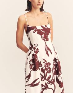 OEM Customize Fashion Floral Print Square Neck <strong>Maxi</strong> Slip <strong>Dress</strong> Summer Elegant Casual Vacation Beach Daily A-Line Long <strong>Dress</strong> - Product Image 2