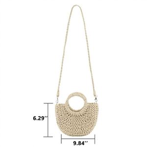 Bolso Tipo Bombonera Cesta para Mujer, de Paja, Sacim, Sacola, Estobag, Sacolas, Bolsinha, Sacroque, Canabags, Sacos, Mao, Bolsa Bege <span class=keywords><strong>Tece</strong></span> - Product Image 2