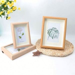 Hot Selling OEM ODM Custom Wholesale Classic <b>Plant</b> Pattern Multi-Functional Solid Wood Countertop Photo <b>Frame</b> - Product Image 2