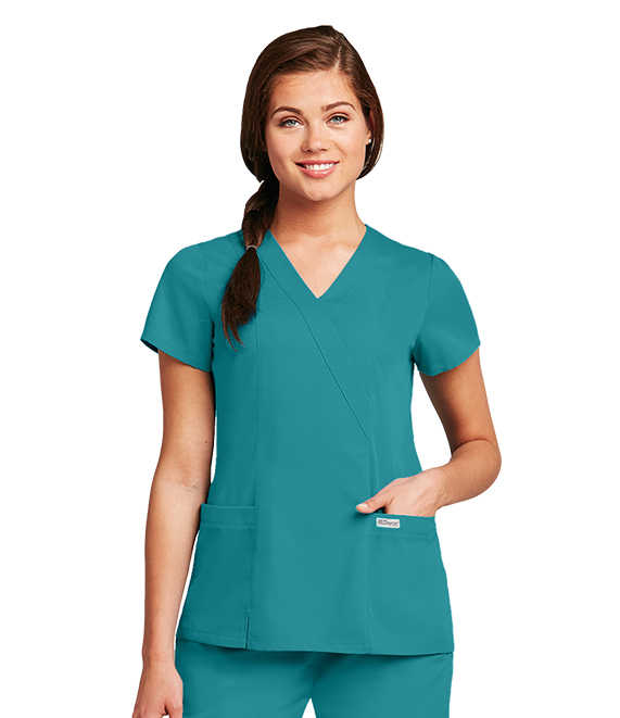 v neck smock top