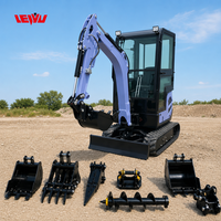 Prix des mini-excavatrices, super réduction, construction rurale, ferme, pelle excavatrice, excavatrice d'occasion à utiliser