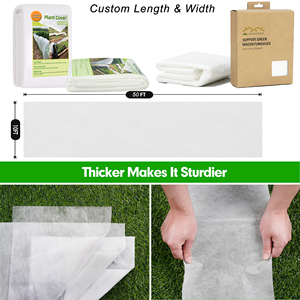 Cubierta de planta de alta resistencia, <span class=keywords><strong>manta</strong></span> de tela antiescarcha para verduras, tela polar de protección de plantas de invierno no tejida - Product Image 3