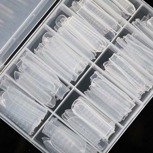 Formes à <span class=keywords><strong>ongles</strong></span> doubles 120 pièces, <span class=keywords><strong>faux</strong></span> <span class=keywords><strong>ongles</strong></span> français, système de <span class=keywords><strong>gel</strong></span> UV pour la construction des <span class=keywords><strong>ongles</strong></span>, décorations d'art d'<span class=keywords><strong>ongles</strong></span> en acrylique, longue couverture complète, outils faciles - Product Image 3