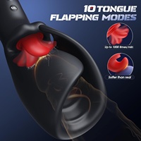 Masturbador Masculino con Control Inteligente por Aplicación, Simulador de Vagina de Bolsillo con 10 Modos de Lamido y Vibración, Vibrador de Pene, Juguetes Sexuales para Hombres Adultos