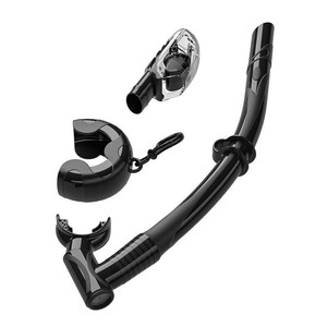 Snorkel Diving Hose Black Silicone Durable For Swimming And Snorkeling - Product Image 1