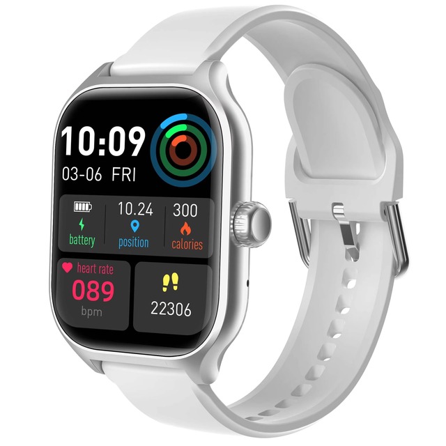 C28 New Arrival Waterproof AMOLED Smartwatch for Ladies with 41-43mm Screen Wireless Charging Heart Rate & Fitness Tracker