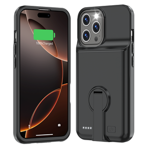 Étui de téléphone en silicone TPU avec <span class=keywords><strong>batterie</strong></span> et support Banque d'alimentation <span class=keywords><strong>externe</strong></span> pour étui de <span class=keywords><strong>batterie</strong></span> iPhone - Product Image 1