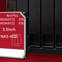 8TB Red Internal Refurbished Low Noise NAS HDD WD80EFZZ 5640 RPM 128MB Cache SATA 3.0 6GB/s Interface Penyimpanan Jaringan Rumah SMB