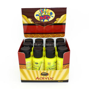 Juego <span class=keywords><strong>de</strong></span> <span class=keywords><strong>Pintura</strong></span> <span class=keywords><strong>Acrílica</strong></span> <span class=keywords><strong>de</strong></span> 12 Colores con 4 Pinceles y Paleta, Materiales <span class=keywords><strong>de</strong></span> Arte para Principiantes, Estudiantes, Niños, <span class=keywords><strong>Pintura</strong></span> DIY - Product Image 2