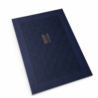 Brochure de vente de propriétés de luxe personnalisée, impression OEM, vente directe d'usine, livre avec couverture Art Déco gravée au laser, papier offset