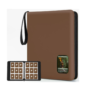 Đầy Màu sắc PP chất kết dính 9-Pocket 720 + giao dịch thẻ chất kết dính bán buôn bền đôi bên túi với cửa sổ - Product Image 1