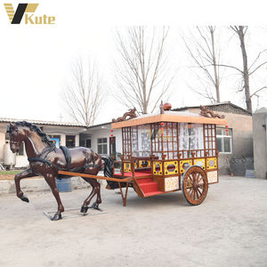 Fabricant chinois de chariots à chevaux en bois de style ancien à vendre / Chariot à chevaux royal de style chinois le plus récent - Product Image 6